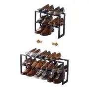 Yamazaki Expandable Home 2 Shelves Adjustable, Large | Steel | Shoe Rack,