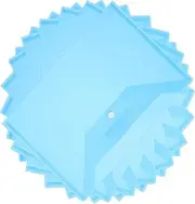 SHOWERORO 20pcs Snap Closure Plastic Envelopes File Folders Organizer for Documents for Office Home School Use Lightweight and Secure Storage