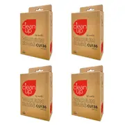 4x 3pc CleanUp CU136 Replacement Vacuum Bag for Efficient Dust Capture Reusable