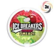 3x Tins Ice Breakers Cherry Limeade | 50 Mints Per Tin | 1.5oz | Sugar Free