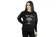 Rick And Morty Womens/Ladies Pink Spaceship Sweatshirt (Black) - UTBI33666