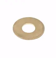 4x Zenith FLAT WASHER Round External Bolt SOLID BRASS- 5/16", 10pcs EBG4008