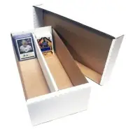 Bundle of 25 Max Protection 2-Row Baseball Card Shoe Storage Boxes 1600ct box