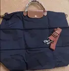 NEW Longchamp Le Pliage Expandable Large Shoulder Tote Navy Japan