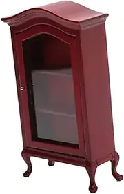 TOYANDONA Miniature Wooden Cabinet Model 1:12 Scale Mini Display Case for Boys and Girls Miniature Cabinet Decoration Chic Colors and Smooth Surface