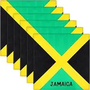 [SATINIOR] 12 Pack Flag Bandanas Jamaica Mexico Dominican Flag Bandana Large Cotton Print Multipurpose Adult Head Wrap Scarf
