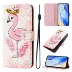 Flamingo Wallet Phone Case For Xiaomi POCO Redmi OPPO Realme VIVO Sony Nokia