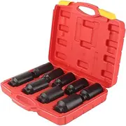 Axle Hub Nut Hex Socket Set Heavy Duty for 1/2inch Drive Tool 9Pcs