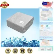 Cooling Cube Pillow for Side Sleepers - Adjustable Firmness & Pain Relief 12x12