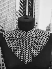 Chain mail Aluminum 10mm Butted Women Collar FOR HALLOWEEN COSPLAY BEST FOR GIFT