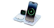 Nimble Fold 3-in-1 Wireless Charger - Snoopy Cherry Blossom Blue