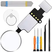 ZHUROUPU Home Button Replacement for iPhone 7/7Plus/8/8Plus, Latest Fingerprint Touch ID Flex Cable Connector Accessory for A1660 A1661 A1863 A1864 A1778 A1905 A1784 A1897 with Repair Tools (Silver)