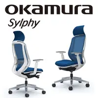 在飛比找PChome精選優惠-【日本OKAMURA】Sylphy 人體工學概念椅(白框)(