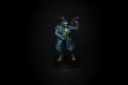 Cyberpunk TTRPG Orc Ninja Miniature Painted 8k Warhammer DnD Tabletop Assassin
