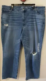 Old Navy Womens -Size 28 Plus- High Rise OG Loose Fit Blue Denim Jeans NWT!A5124