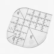 CurvyQuilt Corner Ruler: Acrylic Patchwork & Quilting Template for DIY Sewing Pr