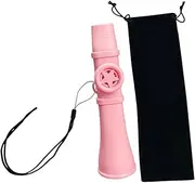 Frediuo Kazoo Flute Harmonica Lightweight with Neck Rope Good Companion Mouth Flute Musical Instrument for Piano Guitar Music Lovers, Pink