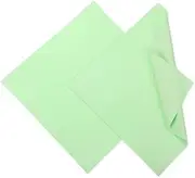 sourcing map Jewelry Polishing Cloth 11.8x11.8 Inch Silver Polish Cleaning Cloths Jewelry Cleaner for Rings, Necklaces, Diamond, Bracelets, Pack of 2 (Lime Green