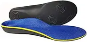 [Generic] Plantar Fasciitis Orthotic Shoe Insoles Relieve Flat Feet Heel Pain Athletic Cushioning Medium Arch Support Inserts (Style 1, L)