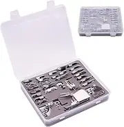 Stormshopping Professional Domestic 30 PCS Sewing Machine Presser Feet Set for Brother, Babylock, Singer, Janome, Elna, Toyota, New Home, Simplicity, Kenmore, and White Low Shank Sewing Machines by