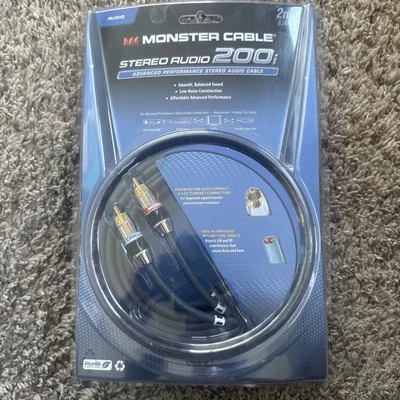 Monster Cable Stereo Audio 200i RCA Audio 1 meter Male 2 Male 127606-00