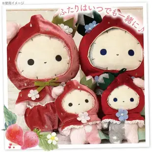 日本SAN-X深情馬戲團/憂傷馬戲團草莓系列絨毛玩偶公仔/兩款--秘密花園