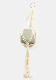 Macra-Yay Macrame And Cement Planter