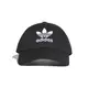 【ADIDAS】愛迪達 BASEBALL CAP CLASSIC TREFOIL 三葉草 刺繡 黑 帽子 -EC3603