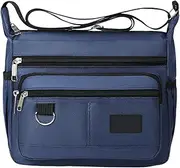 [Générique] Men's Single Shoulder Bag, Multi-Pocket Waterproof Sling Backpack, 9.84 x 3.94 x 8.27 inches, Practical Multifunctional Chest Pack, Trendy Cross Body Bag for Daily Use, Short Trip, Travel
