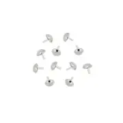 40 Sterling Silver Glue On Beads End Cap Headpin 3mm #99966