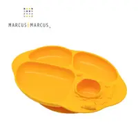 在飛比找PChome24h購物優惠-MARCUS＆MARCUS 動物樂園造型吸力分隔餐盤-黃