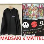 BLACK全新MADSAKI X 太空超人 X NTWRK經典塗鴉風格KAIKAI KIKI村上隆畫廊限定連帽長T帽T