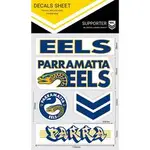 NRL Eels Workmarks Decals Sheet - N-DSWM-EE
