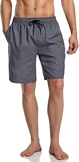 [ATHLIO] Men's 11 Inches Swim Trunks, Quick Dry Beach Board Shorts, Bathing Suits with Inner Mesh Lining and Pocket