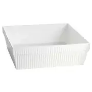 TableCraft CW1494W Cold Holding 24 qt. White Finish Aluminum Square Bowl