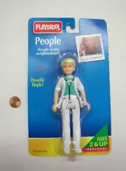 New! PLAYSKOOL Dollhouse 5.75" WOMAN DOCTOR NURSE MOM People Doll Poseable 1994