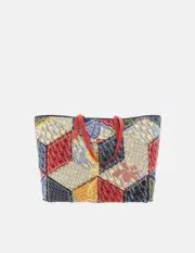 Carolina Herrera Shopping Patchwork Bag