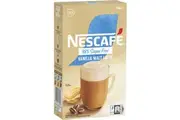 Nescafe 98% Sugar Free Vanilla Malt Latte Coffee Sachets 10 Pack