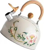 Generic Whistling Camping Kettle Stovetop Water Pot Ergonomic Handle Durable for Induction Cooker for Outdoor Cooking and Boiling Water