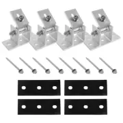 4 Pcs Solar Bracket Panel Stands Adjustable Clips for Mounting Panels