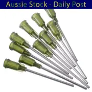 10pcs Dispensing Syringe Needles Tips 1.5" 14 Gauge Stainless Steel Syringe Need