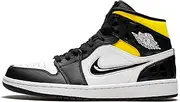 Nike Mens Air Jordan 1 Mid Sneaker, Adult, Black/Black-white/Multicolor, 7