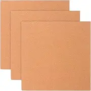 3pcs Square Cork Board Display Cork Board Cork Board Tiles Wall Bulletin Board Craft Drawers Adhesive Felt Spray Adhesive for Crafts Pin Board Corks Display Board Household Wood
