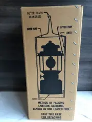 Sealed Unopened US 1981 Vintage Gas Military S.M.P. Lantern Army Green Box NOS
