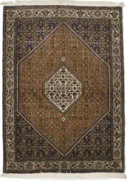 4X5 ft Hand-Knotted Vintage Floral Rug Plush Orange Wool Oriental Floor Carpet