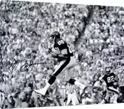 Photoboard Wall Art: Lynn Swann B&W Catch Autograph Print