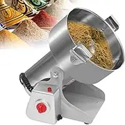 Grain Mill Grinder Electric Commercial Spice Grinder Stainless Steel Pulverizer Dry Grinding Machine for Wheat Corn Rice Pepper Herbs Coffee Beans