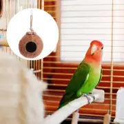 Natural Bird Shelter Pet Home Coconut Shell Nest Breeding Hanging Feeder