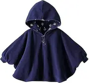[TSWRK] Baby's Double-side Wear Cape Coat Snowsuit Warm Poncho for Girls Boys Toddlers(0-3Years)