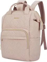 BAGSMART Laptop Backpack 15.6 Inches Women Backpack Stylish Stitch Pattern